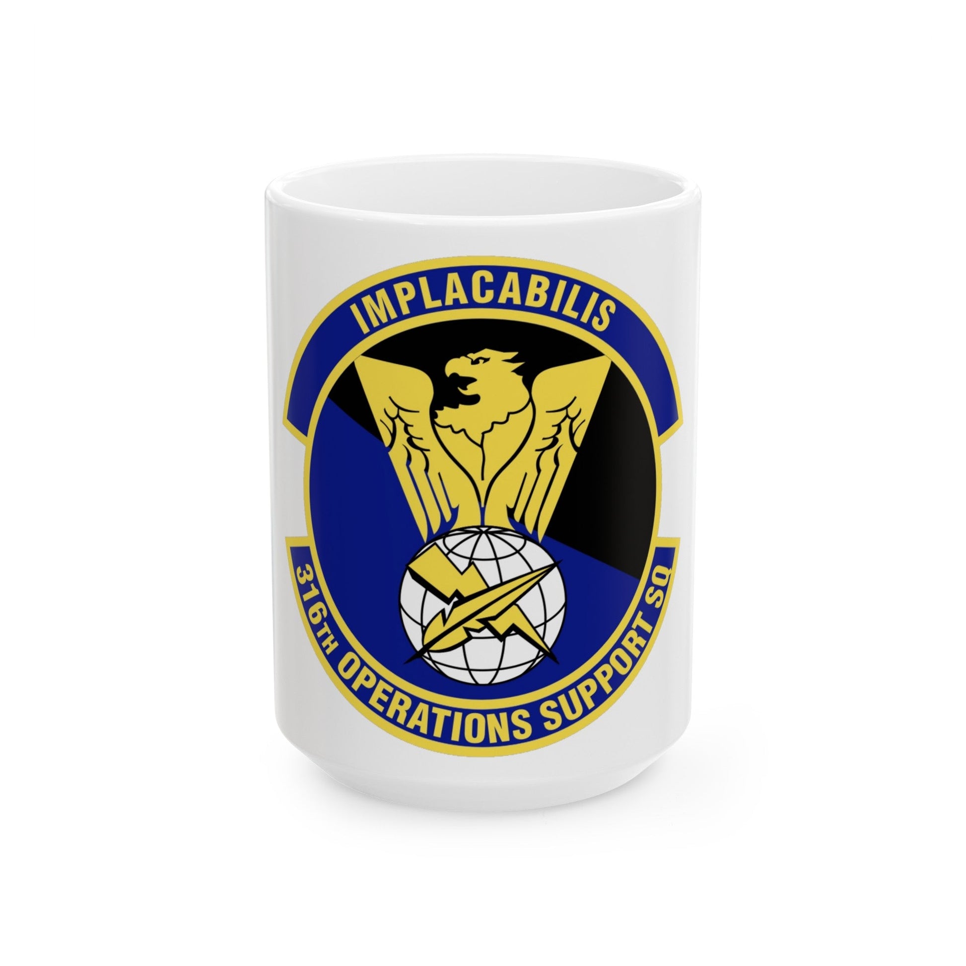 316th Operations Support Squadron (U.S. Air Force) White Coffee Mug-15oz-The Sticker Space