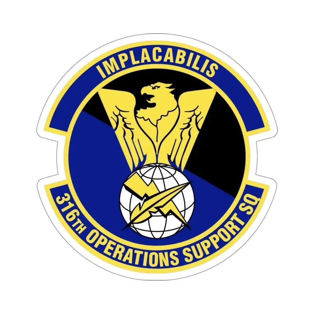 316th Operations Support Squadron (U.S. Air Force) STICKER Vinyl Die-Cut Decal 4 Inch - The Sticker Space