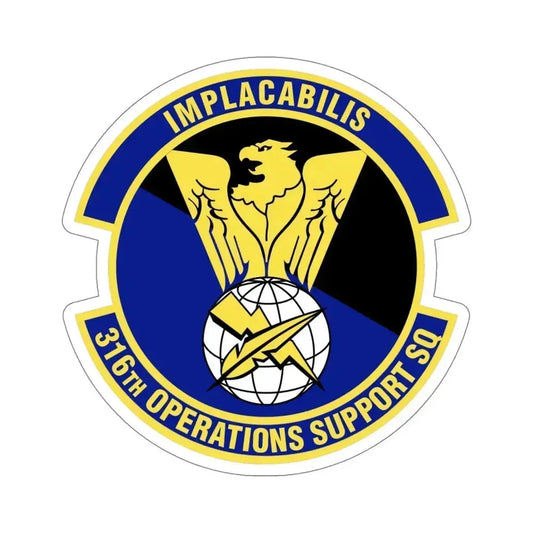 316th Operations Support Squadron (U.S. Air Force) STICKER Vinyl Die-Cut Decal 6 Inch - The Sticker Space