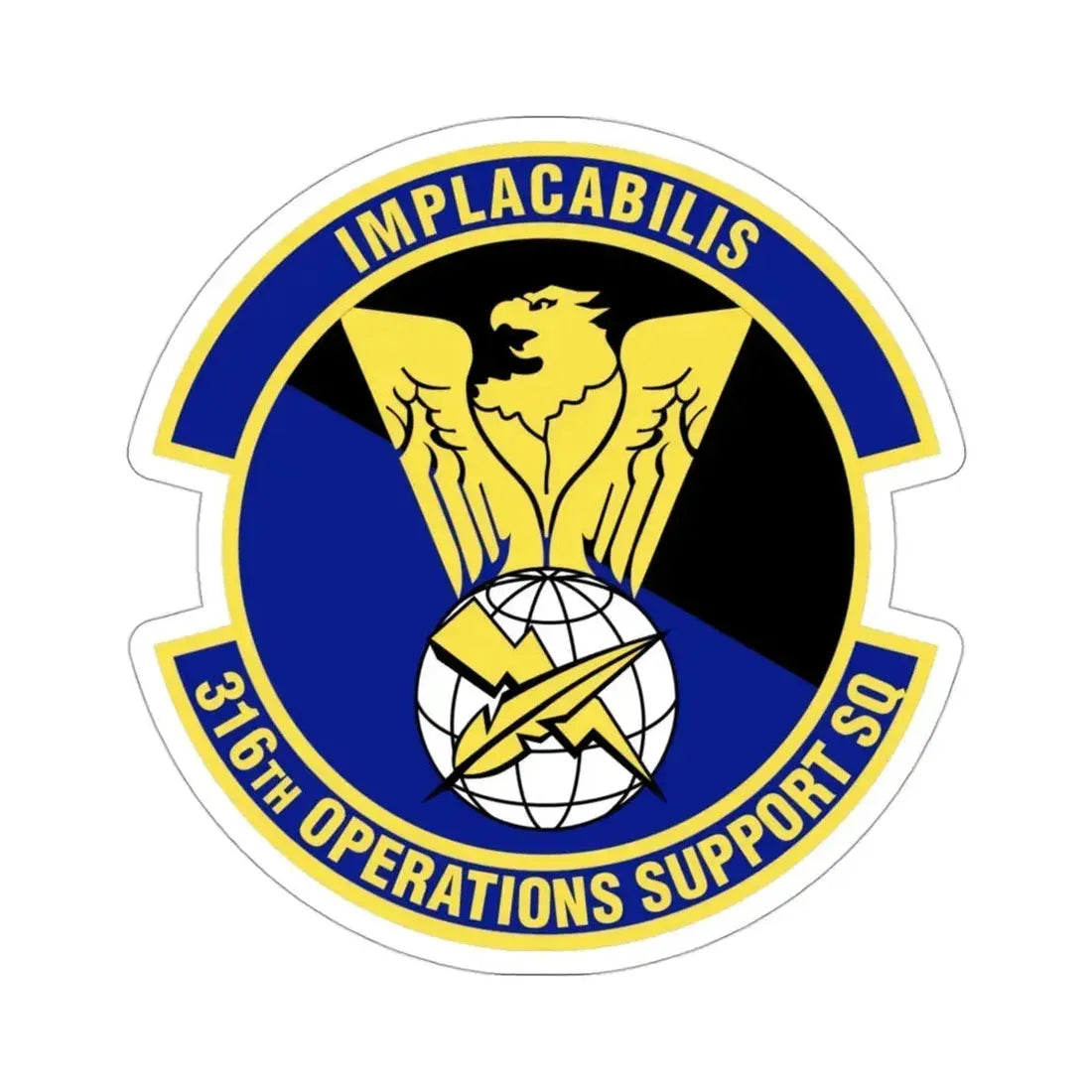 316th Operations Support Squadron (U.S. Air Force) STICKER Vinyl Die-Cut Decal - The Sticker Space