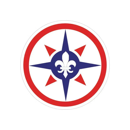 316th Sustainment Command Expeditionary (U.S. Army) REVERSE PRINT Transparent Die-Cut STICKER 3 Inch Die-Cut Transparent - The Sticker Space