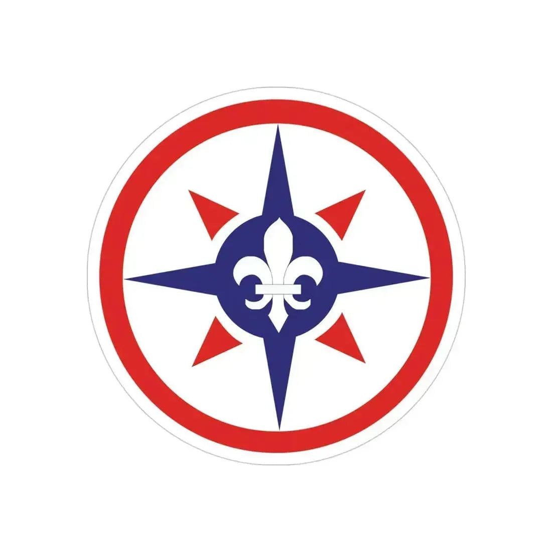 316th Sustainment Command Expeditionary (U.S. Army) REVERSE PRINT Transparent Die-Cut STICKER 4 Inch Die-Cut Transparent - The Sticker Space