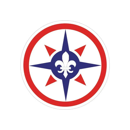 316th Sustainment Command Expeditionary (U.S. Army) REVERSE PRINT Transparent Die-Cut STICKER 4 Inch Die-Cut Transparent - The Sticker Space