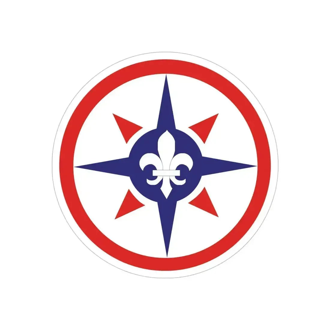 316th Sustainment Command Expeditionary (U.S. Army) REVERSE PRINT Transparent Die-Cut STICKER 5 Inch Die-Cut Transparent - The Sticker Space