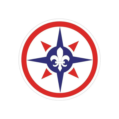 316th Sustainment Command Expeditionary (U.S. Army) REVERSE PRINT Transparent Die-Cut STICKER 5 Inch Die-Cut Transparent - The Sticker Space