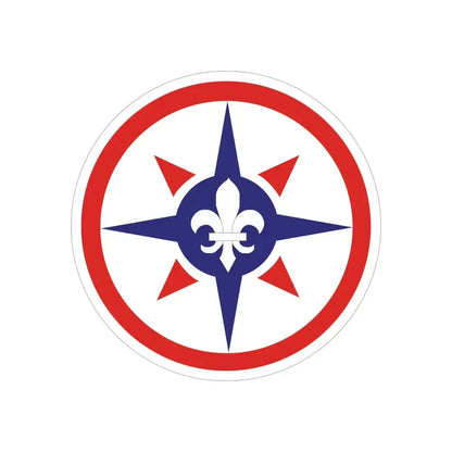 316th Sustainment Command Expeditionary (U.S. Army) REVERSE PRINT Transparent Die-Cut STICKER - The Sticker Space