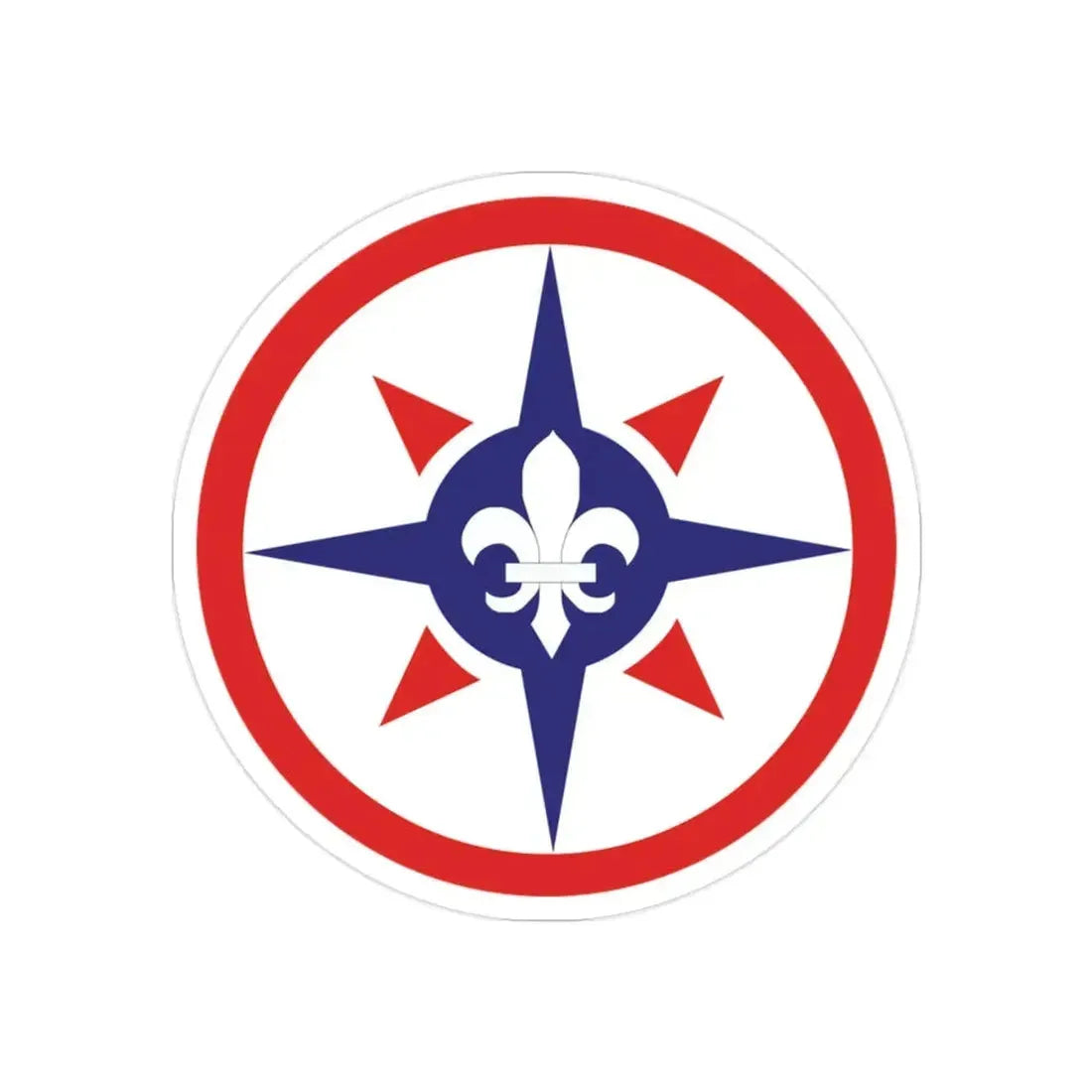 316th Sustainment Command Expeditionary (U.S. Army) REVERSE PRINT Transparent Die-Cut STICKER - The Sticker Space