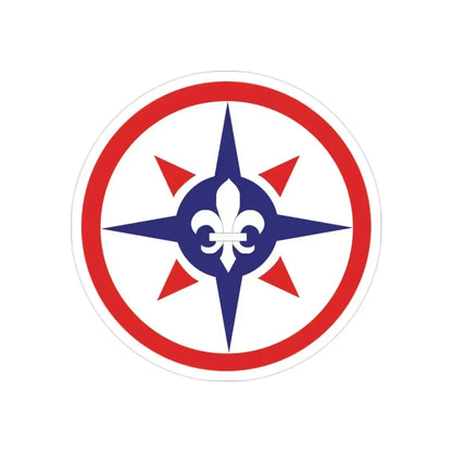 316th Sustainment Command Expeditionary (U.S. Army) REVERSE PRINT Transparent Die-Cut STICKER - The Sticker Space