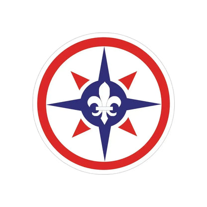 316th Sustainment Command Expeditionary (U.S. Army) REVERSE PRINT Transparent Die-Cut STICKER - The Sticker Space