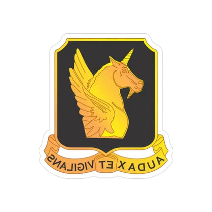 317 Cavalry Regiment (U.S. Army) REVERSE PRINT Transparent Die-Cut STICKER 2 Inch Die-Cut Transparent - The Sticker Space