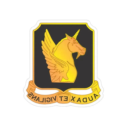 317 Cavalry Regiment (U.S. Army) REVERSE PRINT Transparent Die-Cut STICKER 3 Inch Die-Cut Transparent - The Sticker Space