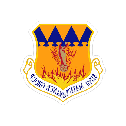 317 Maintenance Group AMC (U.S. Air Force) REVERSE PRINT Transparent STICKER-4" × 4"-The Sticker Space