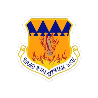 317 Maintenance Group AMC (U.S. Air Force) REVERSE PRINT Transparent Die-Cut STICKER 4 Inch Die-Cut Transparent - The Sticker Space