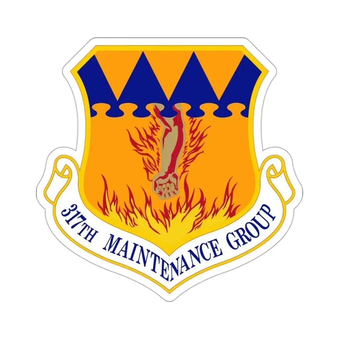 317 Maintenance Group AMC (U.S. Air Force) STICKER Vinyl Die-Cut Decal 3 Inch - The Sticker Space