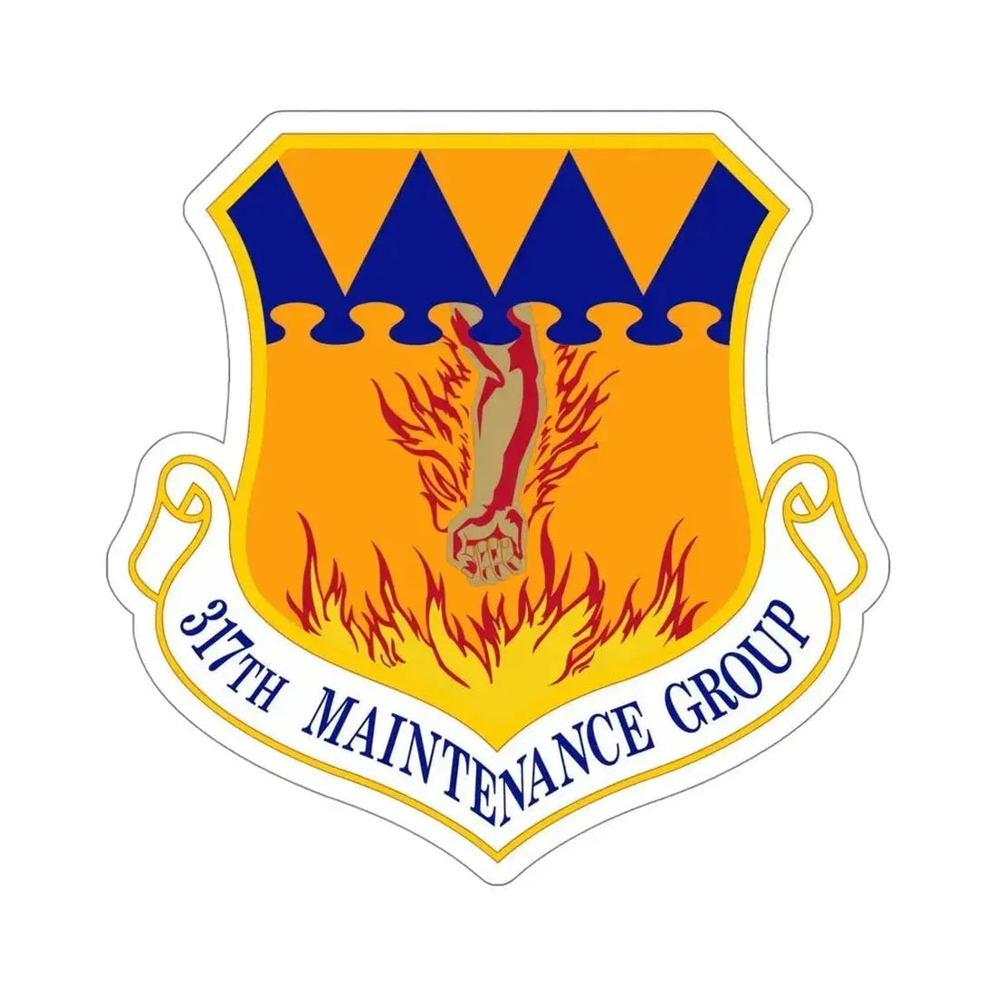 317 Maintenance Group AMC (U.S. Air Force) STICKER Vinyl Die-Cut Decal 5 Inch - The Sticker Space