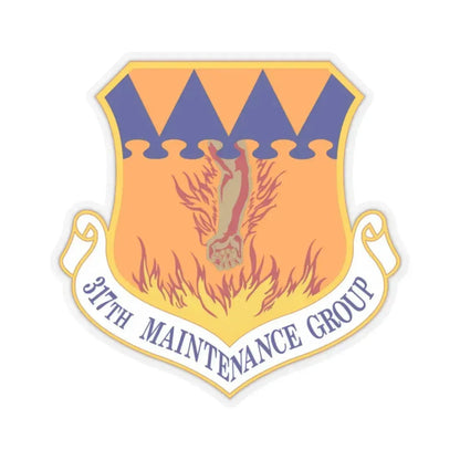 317 Maintenance Group AMC (U.S. Air Force) STICKER Vinyl Kiss-Cut Decal 2 Inch Transparent - The Sticker Space
