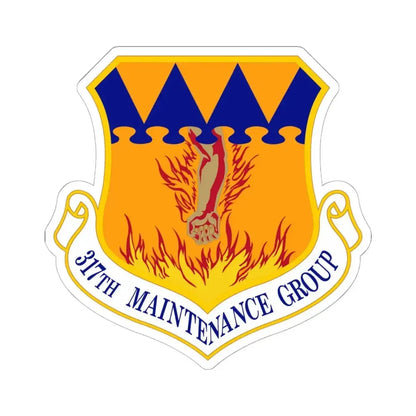 317 Maintenance Group AMC (U.S. Air Force) STICKER Vinyl Kiss-Cut Decal 6 Inch White - The Sticker Space