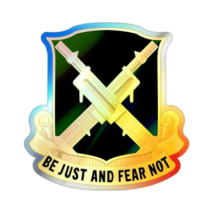 317 Military Police Battalion (U.S. Army) Holographic STICKER Die-Cut Vinyl Decal 2 Inch Holographic - The Sticker Space