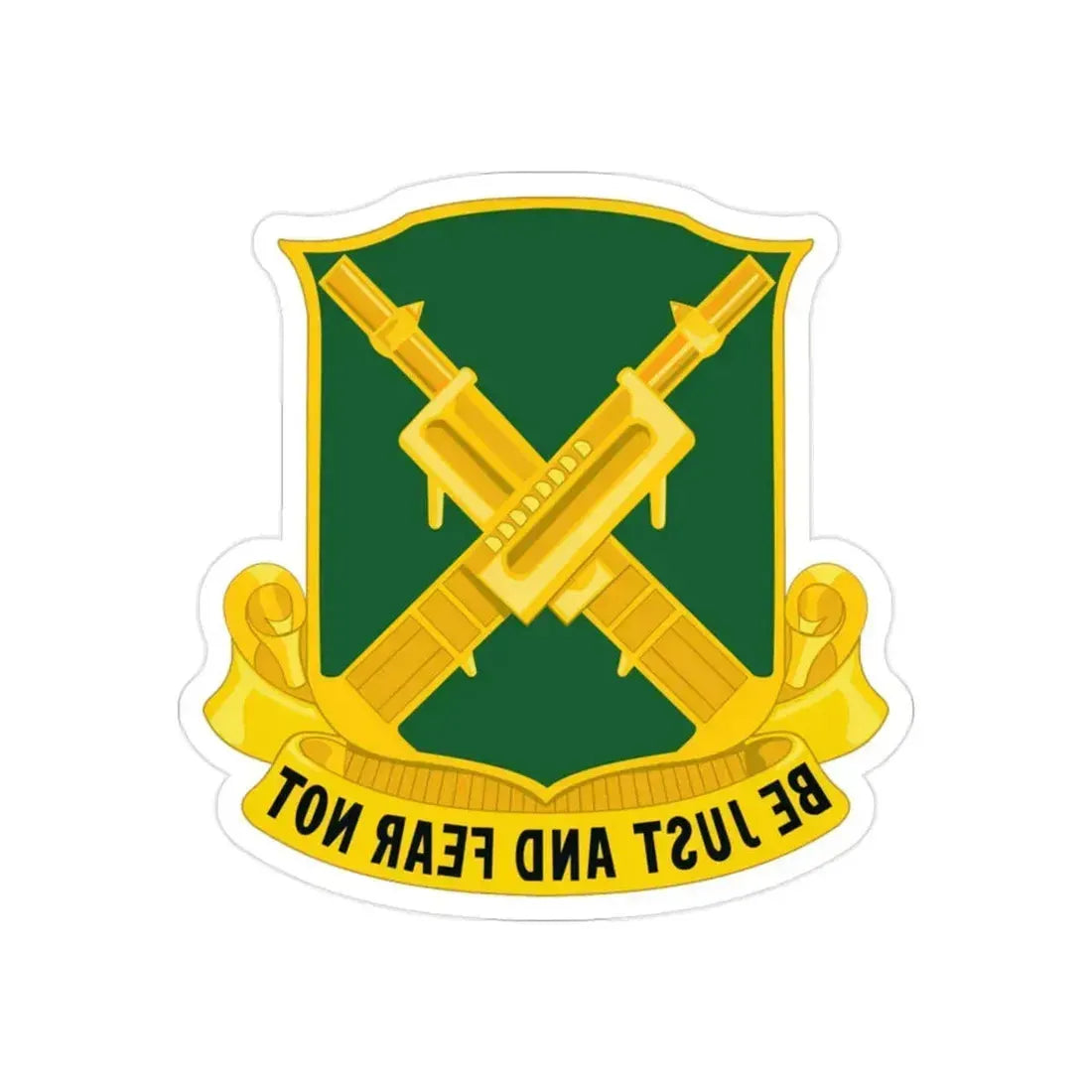 317 Military Police Battalion (U.S. Army) REVERSE PRINT Transparent Die-Cut STICKER 2 Inch Die-Cut Transparent - The Sticker Space