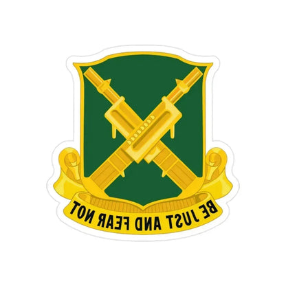 317 Military Police Battalion (U.S. Army) REVERSE PRINT Transparent Die-Cut STICKER 2 Inch Die-Cut Transparent - The Sticker Space