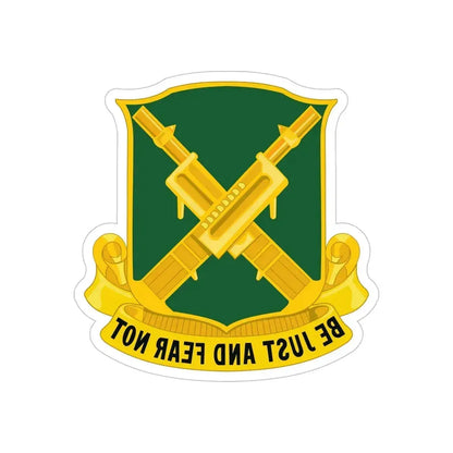 317 Military Police Battalion (U.S. Army) REVERSE PRINT Transparent Die-Cut STICKER - The Sticker Space