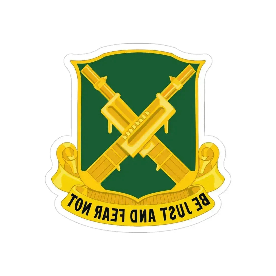 317 Military Police Battalion (U.S. Army) REVERSE PRINT Transparent Die-Cut STICKER - The Sticker Space