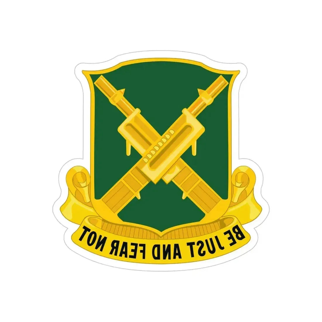 317 Military Police Battalion (U.S. Army) REVERSE PRINT Transparent Die-Cut STICKER - The Sticker Space