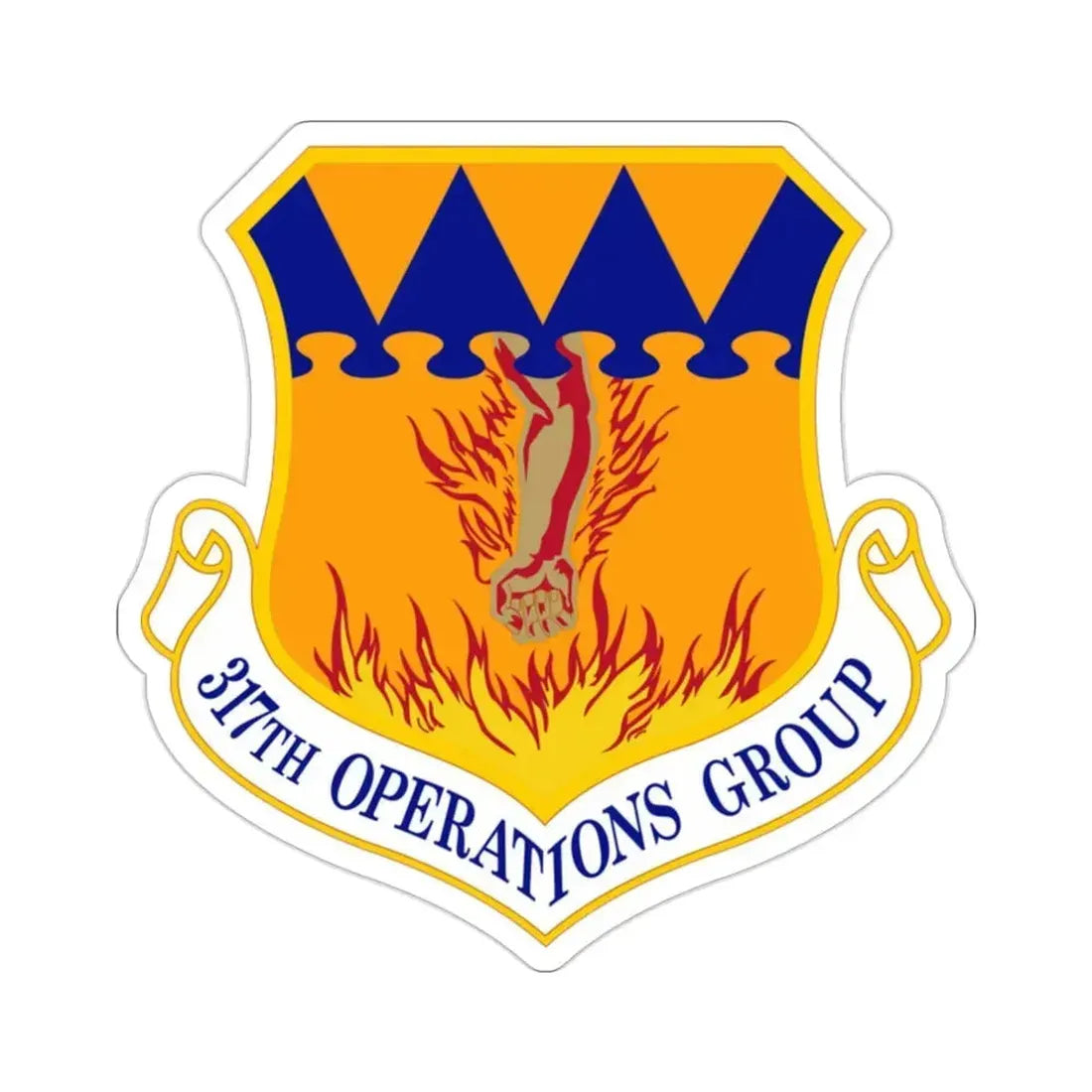 317 Operations Group AMC (U.S. Air Force) STICKER Vinyl Die-Cut Decal 2 Inch - The Sticker Space
