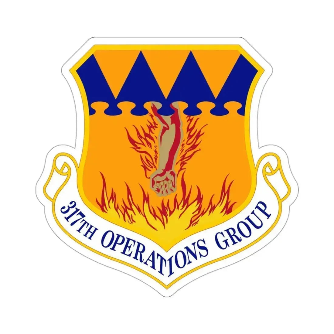 317 Operations Group AMC (U.S. Air Force) STICKER Vinyl Die-Cut Decal 3 Inch - The Sticker Space