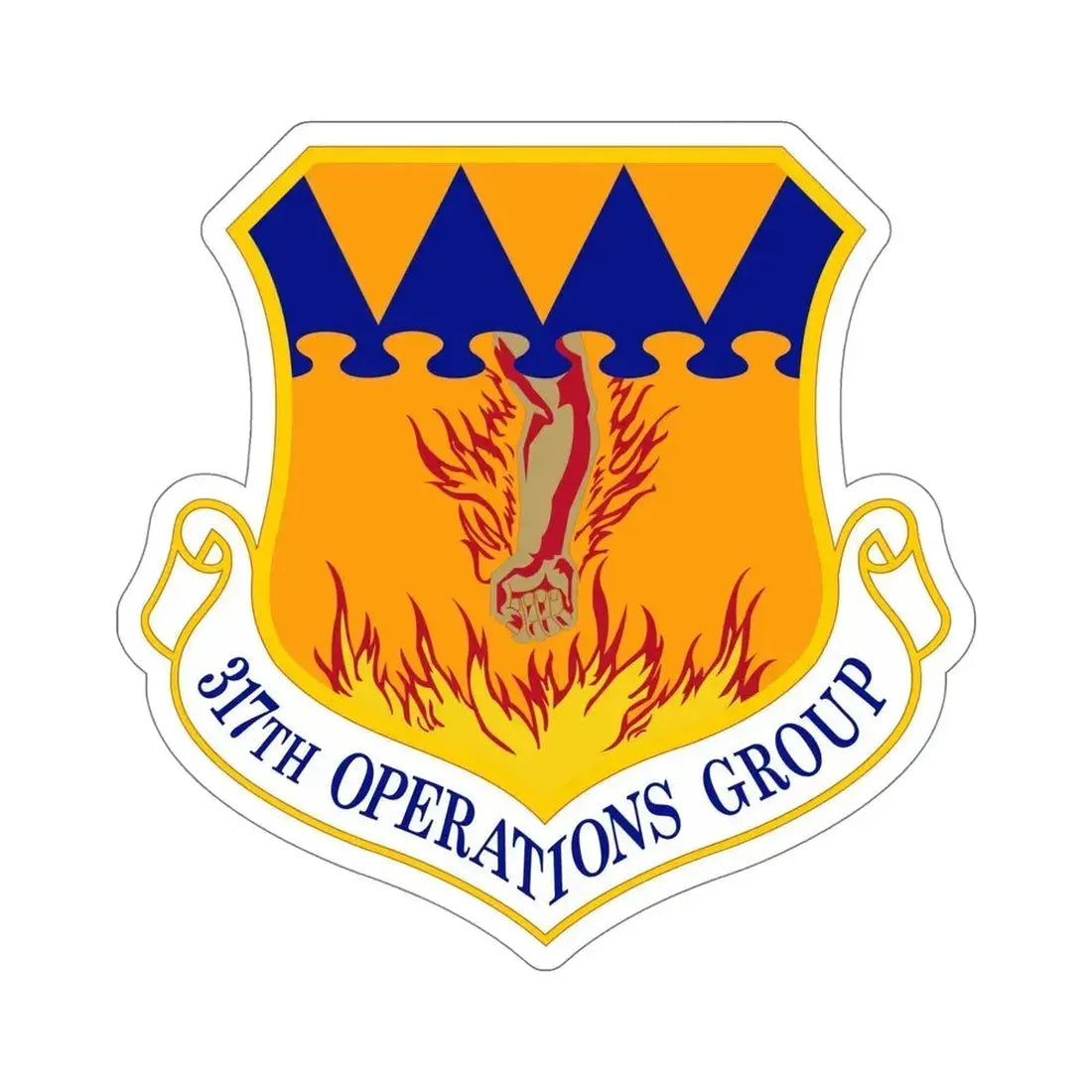 317 Operations Group AMC (U.S. Air Force) STICKER Vinyl Die-Cut Decal 6 Inch - The Sticker Space