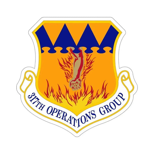 317 Operations Group AMC (U.S. Air Force) STICKER Vinyl Die-Cut Decal 6 Inch - The Sticker Space
