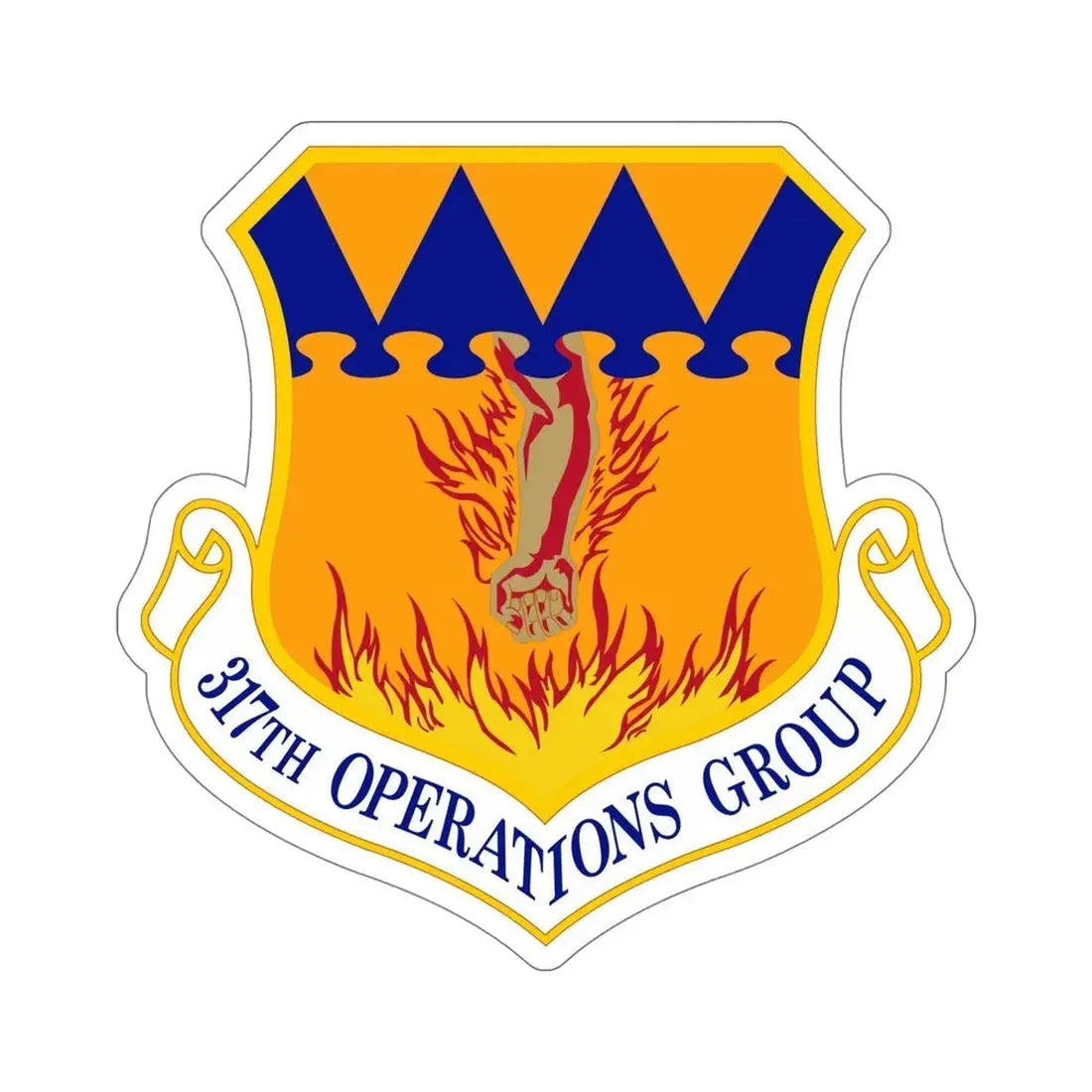 317 Operations Group AMC (U.S. Air Force) STICKER Vinyl Die-Cut Decal - The Sticker Space