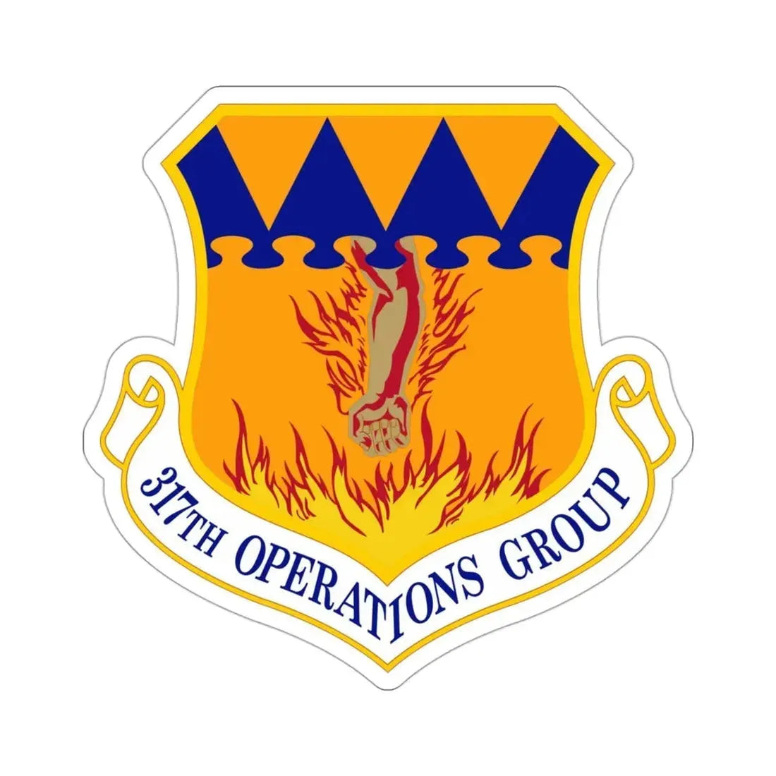 317 Operations Group AMC (U.S. Air Force) STICKER Vinyl Die-Cut Decal - The Sticker Space