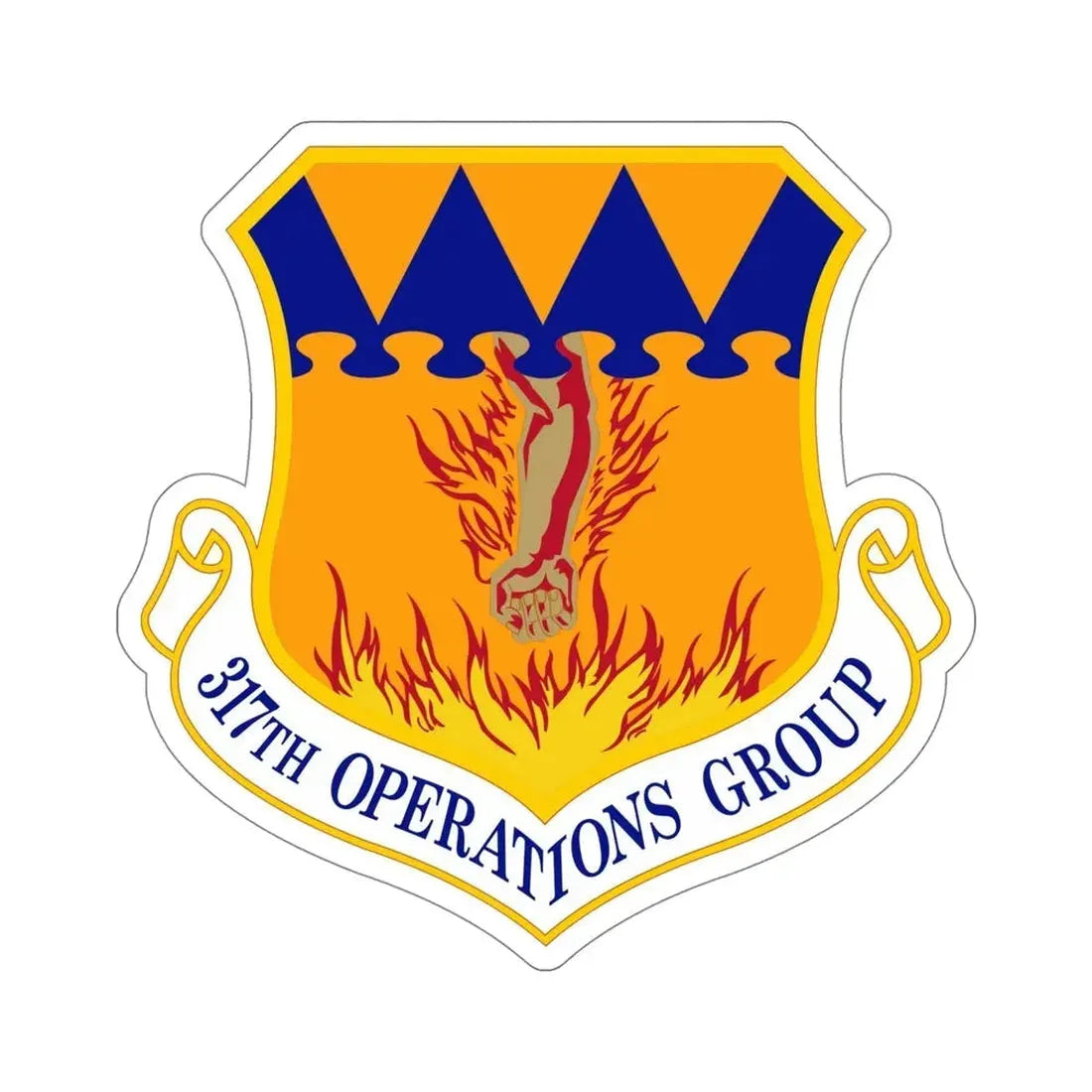 317 Operations Group AMC (U.S. Air Force) STICKER Vinyl Die-Cut Decal - The Sticker Space