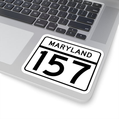 MD Route 157 (Maryland) (Road Sign) STICKER Vinyl Kiss-Cut Decal