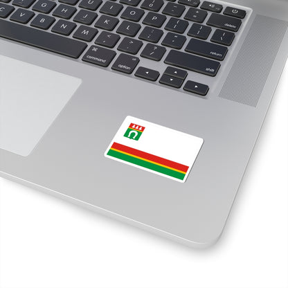 Flag of Tosnensky rayon Leningrad oblast (Russia) STICKER Vinyl Kiss-Cut Decal