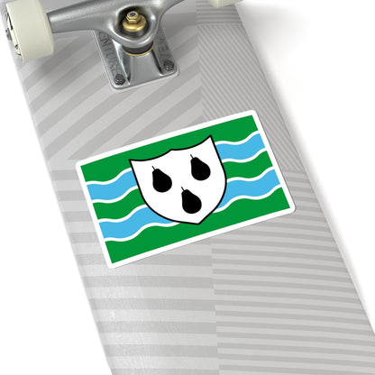 Worcestershire flag (England) STICKER Vinyl Kiss-Cut Decal