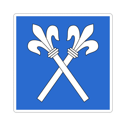 CHE Fluntern ZH Flag (Switzerland) STICKER Vinyl Kiss-Cut Decal