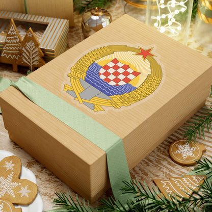 Coat of Arms of the Socialist Republic of Croatia - STICKER Vinyl Kiss-Cut Decal
