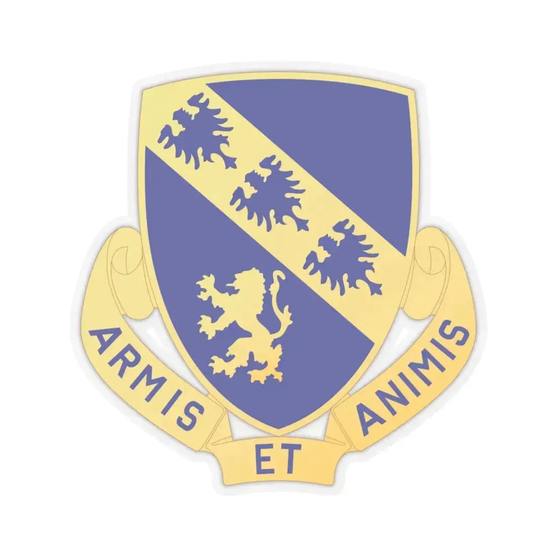 317th Infantry Regiment (U.S. Army) STICKER Vinyl Kiss-Cut Decal 6 Inch Transparent - The Sticker Space