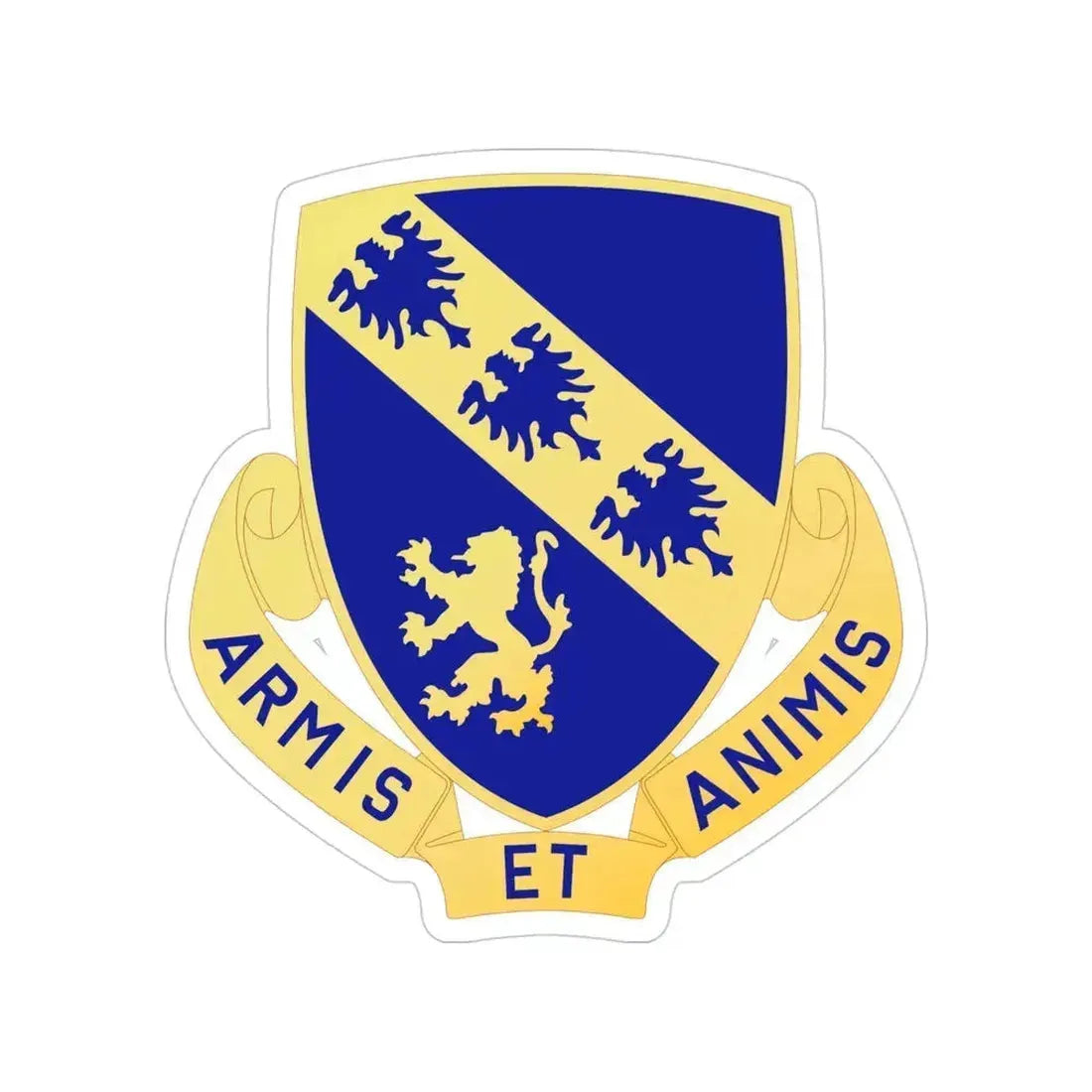317th Infantry Regiment (U.S. Army) Transparent STICKER Die-Cut Vinyl Decal 4 Inch - The Sticker Space