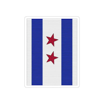 318 Cavalry Regiment (U.S. Army) REVERSE PRINT Transparent Die-Cut STICKER 4 Inch Die-Cut Transparent - The Sticker Space