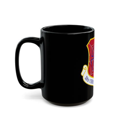 318 Cyberspace Operations Group ACC (U.S. Air Force) Black Coffee Mug-The Sticker Space