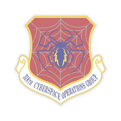 318 Cyberspace Operations Group ACC (U.S. Air Force) STICKER Vinyl Kiss-Cut Decal 2 Inch Transparent - The Sticker Space