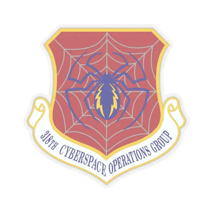 318 Cyberspace Operations Group ACC (U.S. Air Force) STICKER Vinyl Kiss-Cut Decal 3 Inch Transparent - The Sticker Space