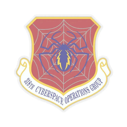 318 Cyberspace Operations Group ACC (U.S. Air Force) STICKER Vinyl Kiss-Cut Decal 6 Inch Transparent - The Sticker Space