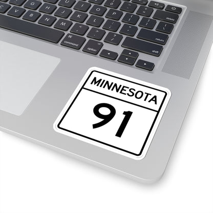 MN-91 1948 (Minnesota) (Road Sign) STICKER Vinyl Kiss-Cut Decal