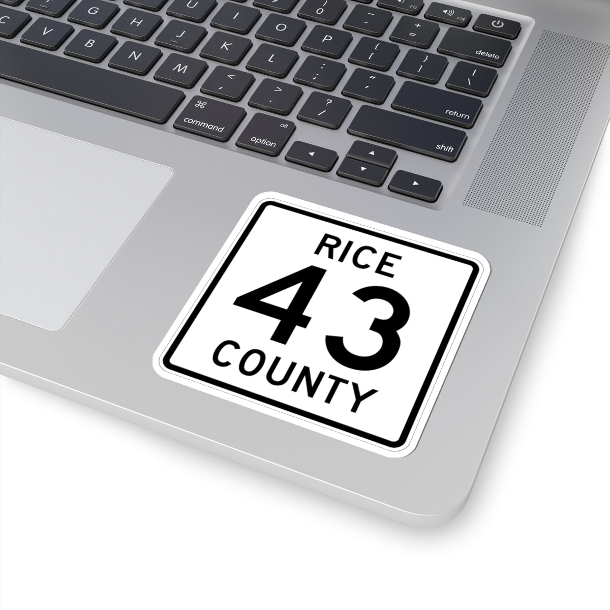 Rice County Route 43 (Minnesota) (Road Sign) STICKER Vinyl Kiss-Cut Decal