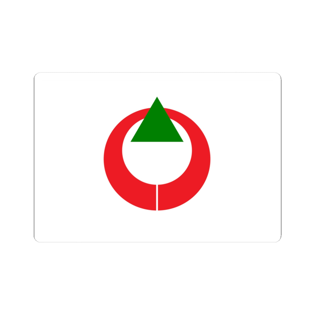 Flag of Shihoro Hokkaido (Japan) STICKER Vinyl Kiss-Cut Decal
