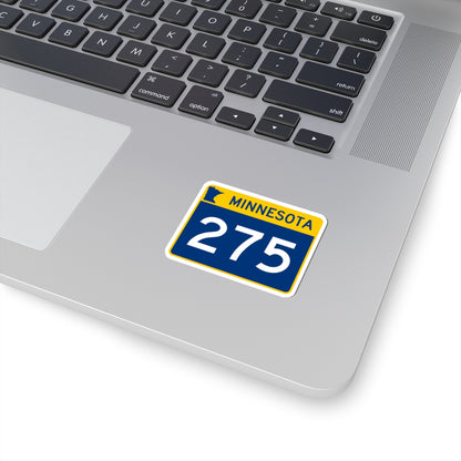 MN-275 wide (Minnesota) (Road Sign) STICKER Vinyl Kiss-Cut Decal